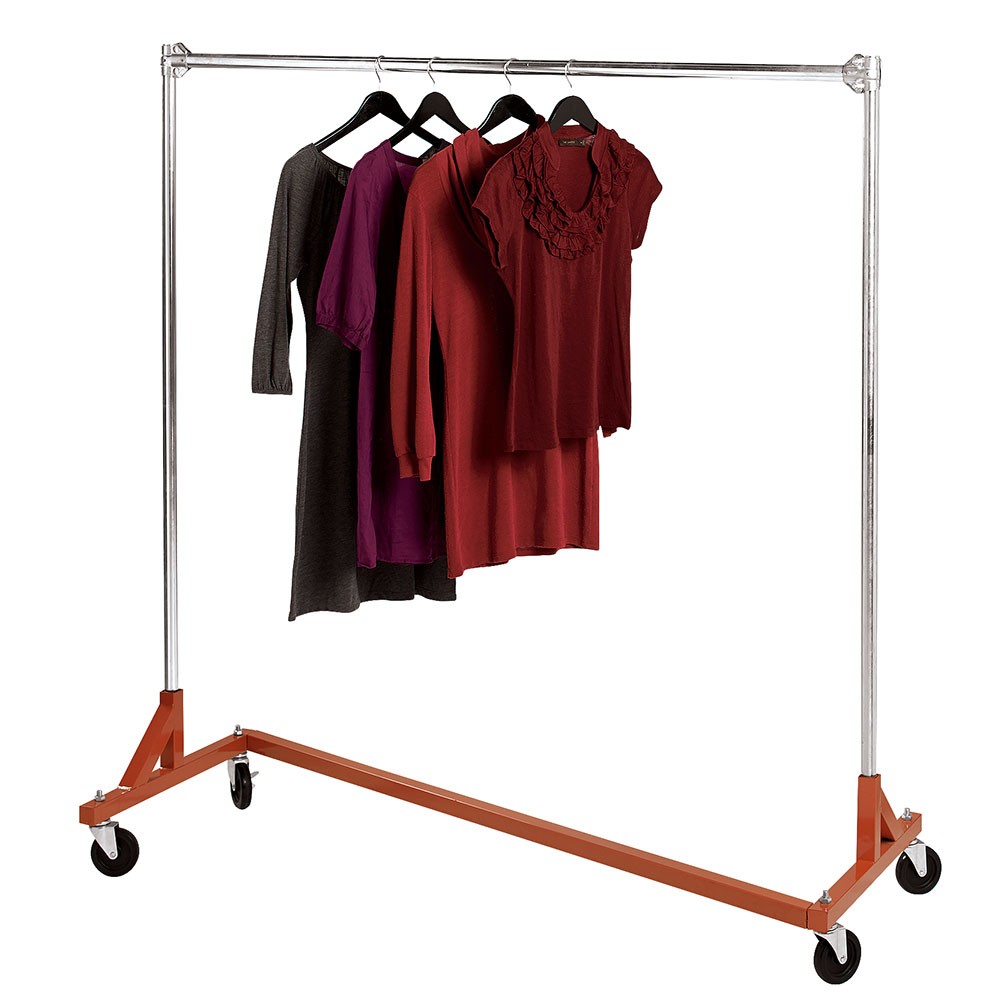 SSWBasics Heavy-Duty Single-Rail Z-Truck Clothing Rack
