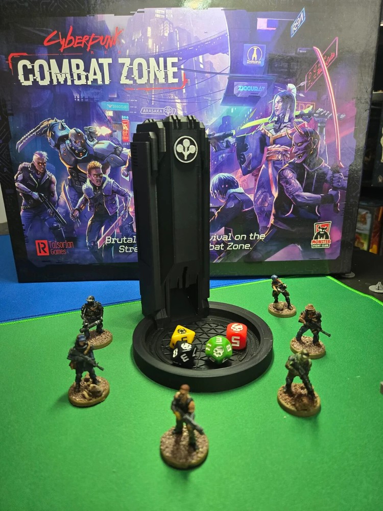 Arasaka Dice Tower Cyberpunk Combat Zone - Tabletop RPG Gaming Accessory - DnD