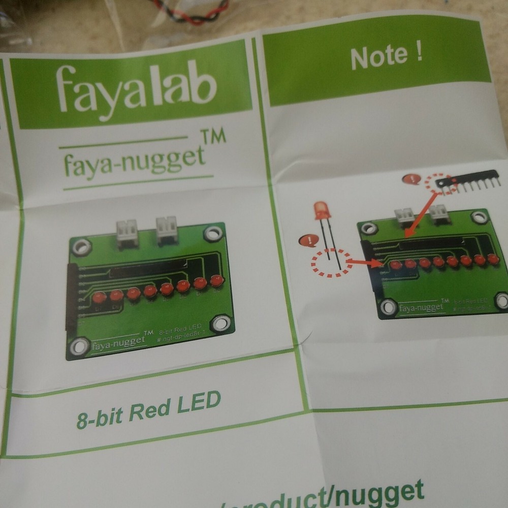 8-bit Red LED by Fayalab