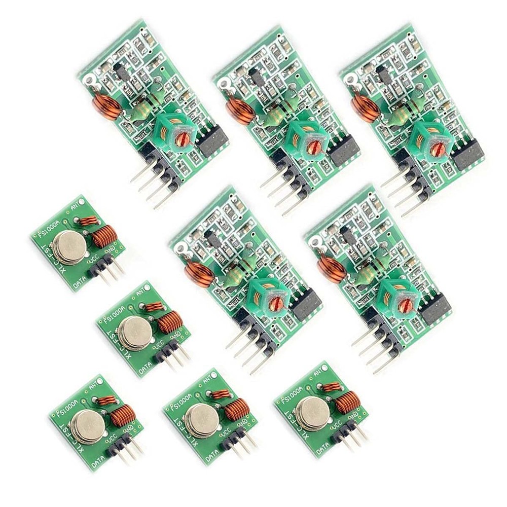 5pcs 433M Transmitter + Receiver Kit High Frequency Super Regenerative Transc...