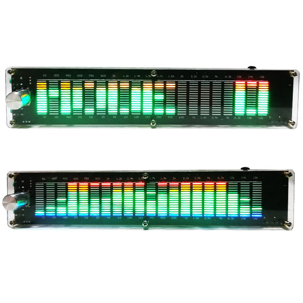Stereo VU Meter Indicator Music Spectrum Analyzer 20 Segment LED Level Display