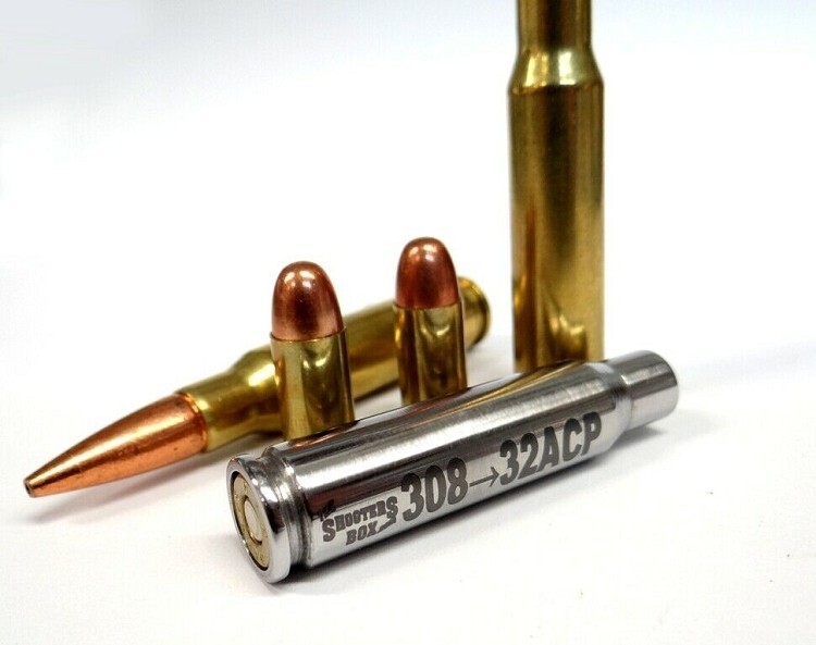 308 Winchester to 32ACP Rifle Adapter - Chamber Reducer - Free Case & Ship!