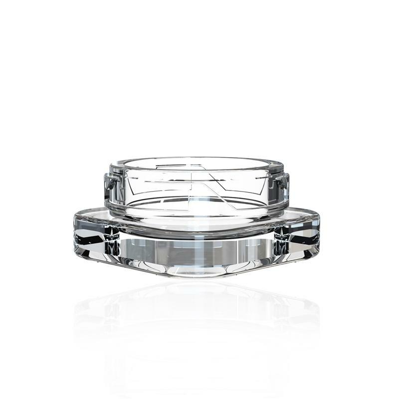 5mL Thick Glass Cube Storage Jars Containers (2 Pack)