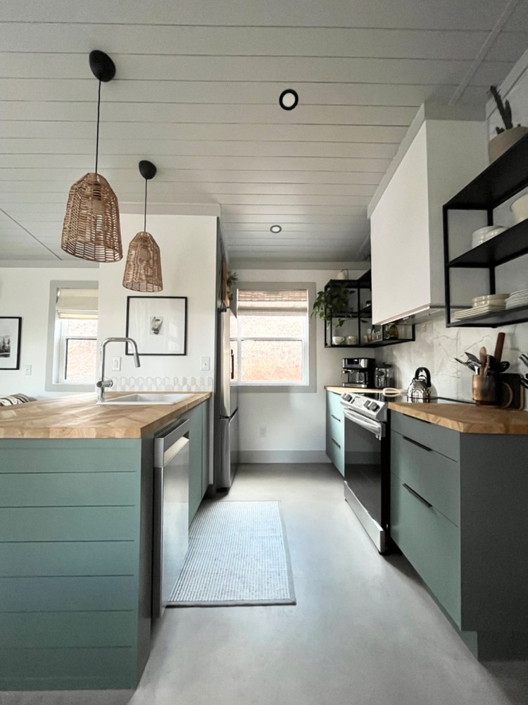 Modern Tiny Home Plan- PDF Print Yourself- Simple Design- 1 bedroom 1 1/2 Bath