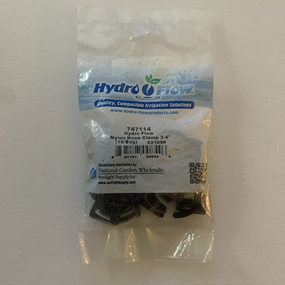 Hydro Flow 3/4” Nylon Hose Clamp (Quantity 10) 747114 NEW