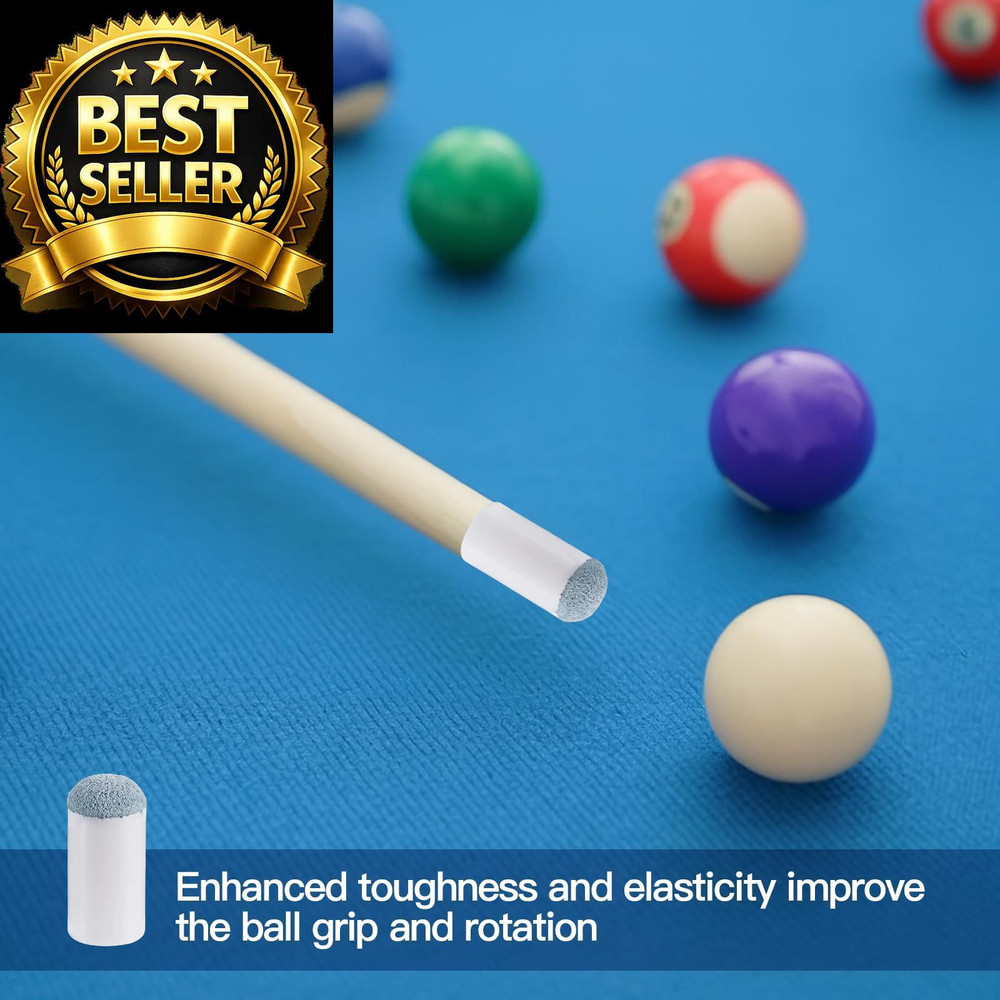 lyforx 50pcs Slip On Pool Cue Tips Replacement Billiard 5