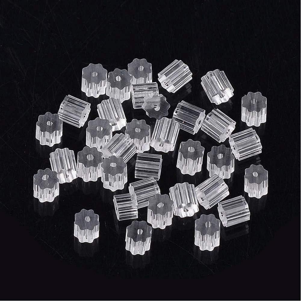 200PCS Clear Silicone Replacement Earring Backs for Stud and Fishhook Earrings