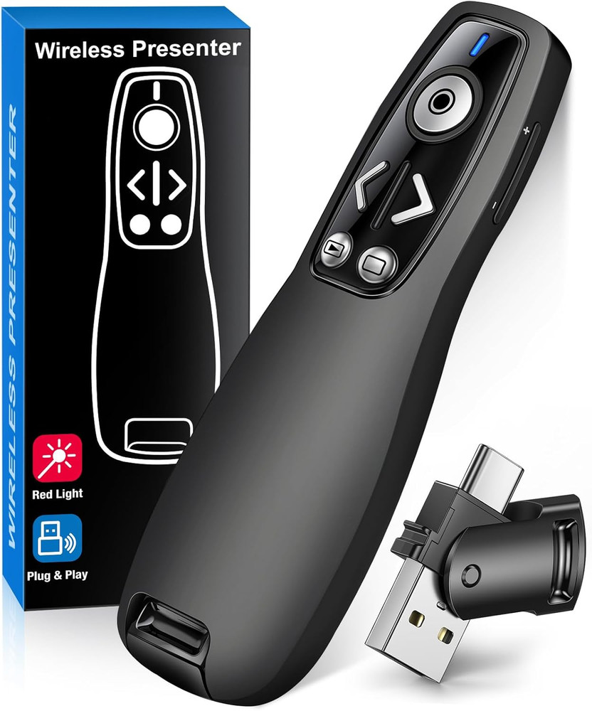 Presentation Clicker Wireless Presenter Remote for Powerpoint, Powerpoint Clicke