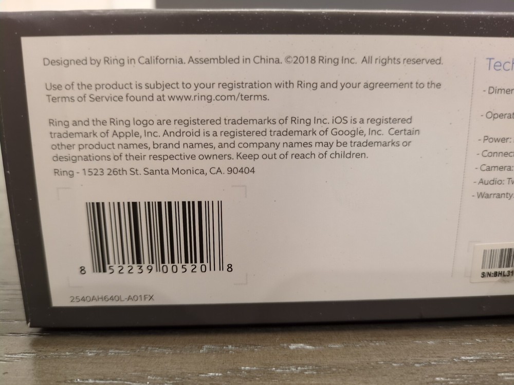 Ring Video Doorbell Pro – With Box & Accessories – Read Description