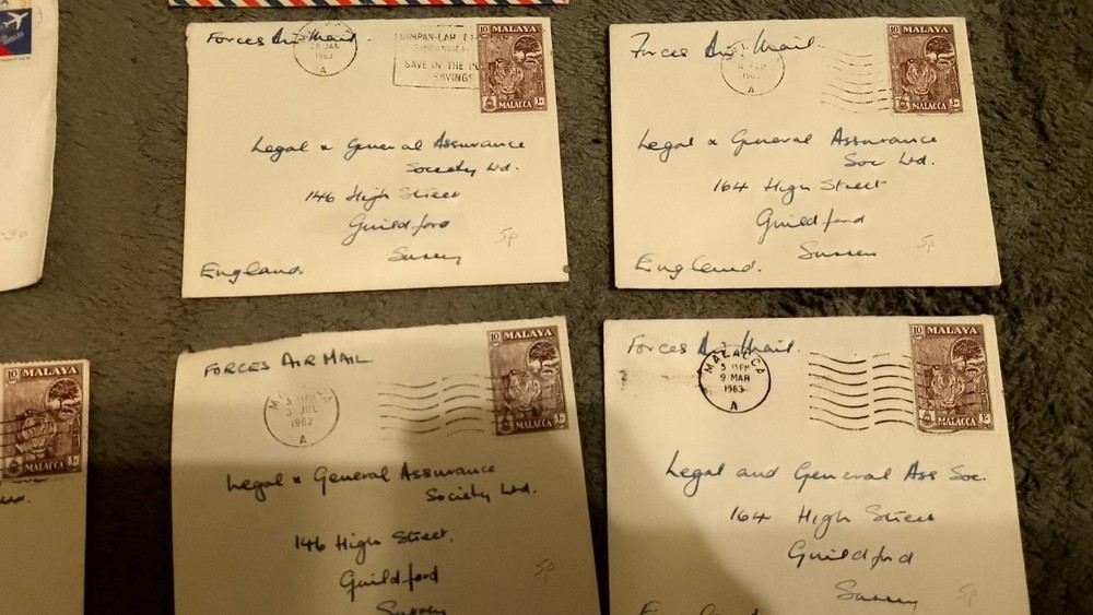 Malaya Airmail Covers Mainly Forces 60s