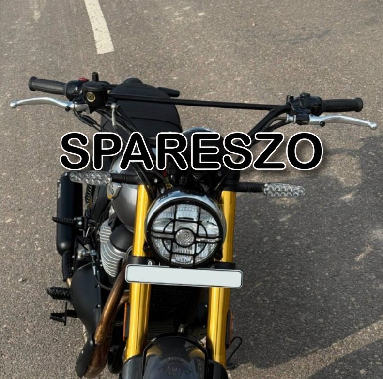 HANDLEBAR MID RISER TRACKER BLACK FIT FOR ROYAL ENFIELD BEAR 650