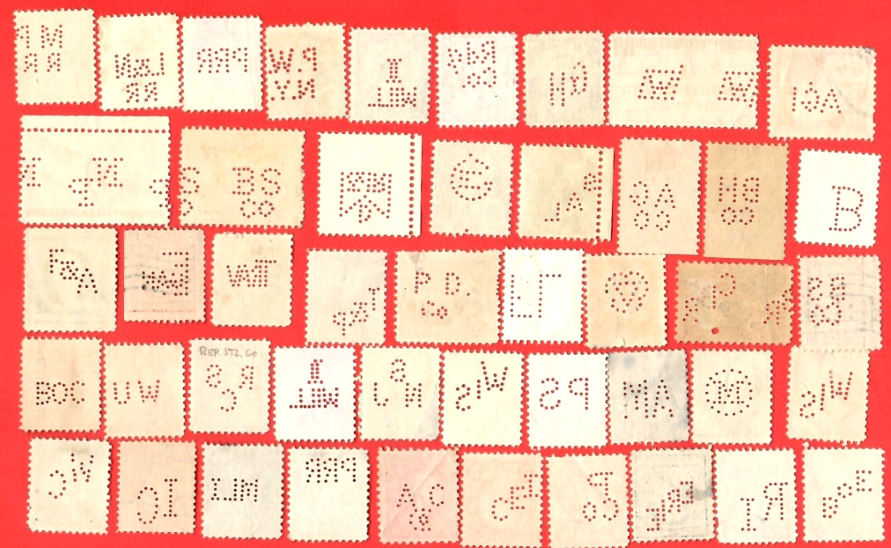 U. S.  PERFIN Stamps Used 😊