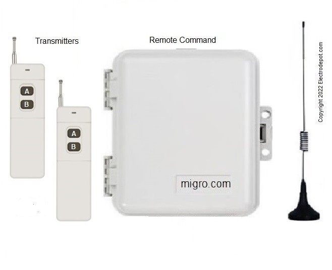 Long Range Wireless Remote Control Switch Portable Transmitter Receiver Box, 120