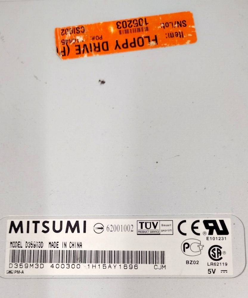Mitsumi 3.5" Floppy Disk Drive D359M3D Beige Bezel