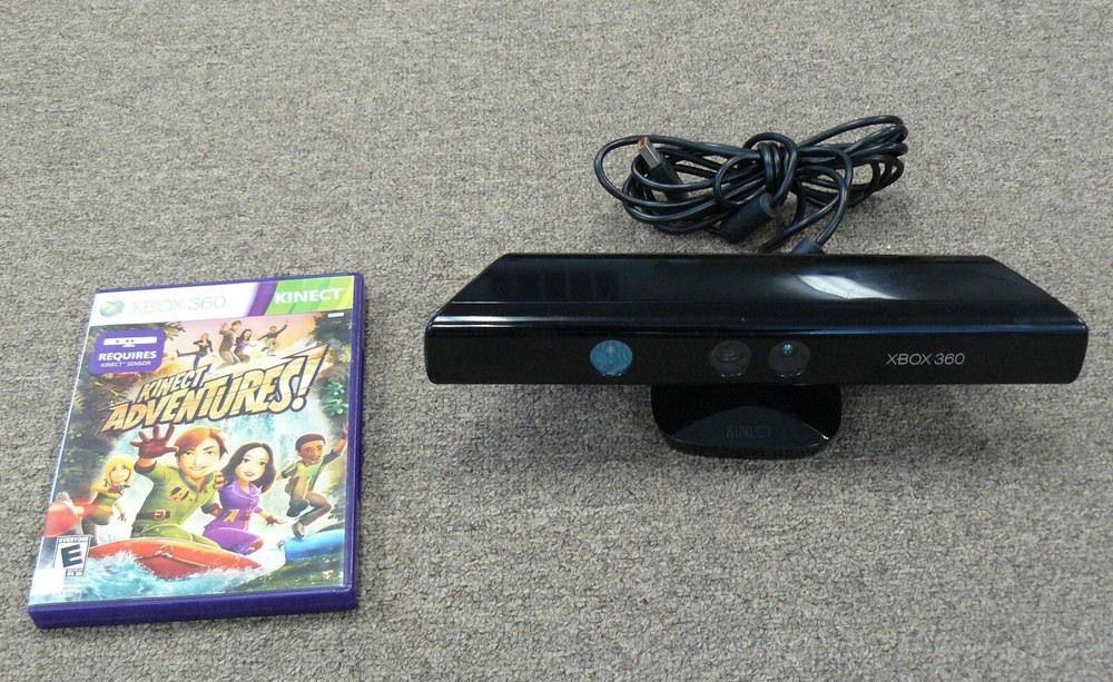 XBOX 360 Kinect Sensor Bar with Kinect Adventures! Game Preowned Model 1414