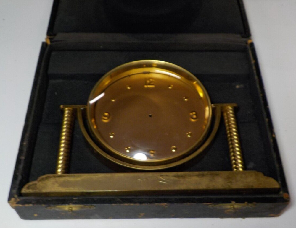 VINTAGE CONCORD SALESMAN SAMPLE CLOCK WITH CASE CLOCKMAKER