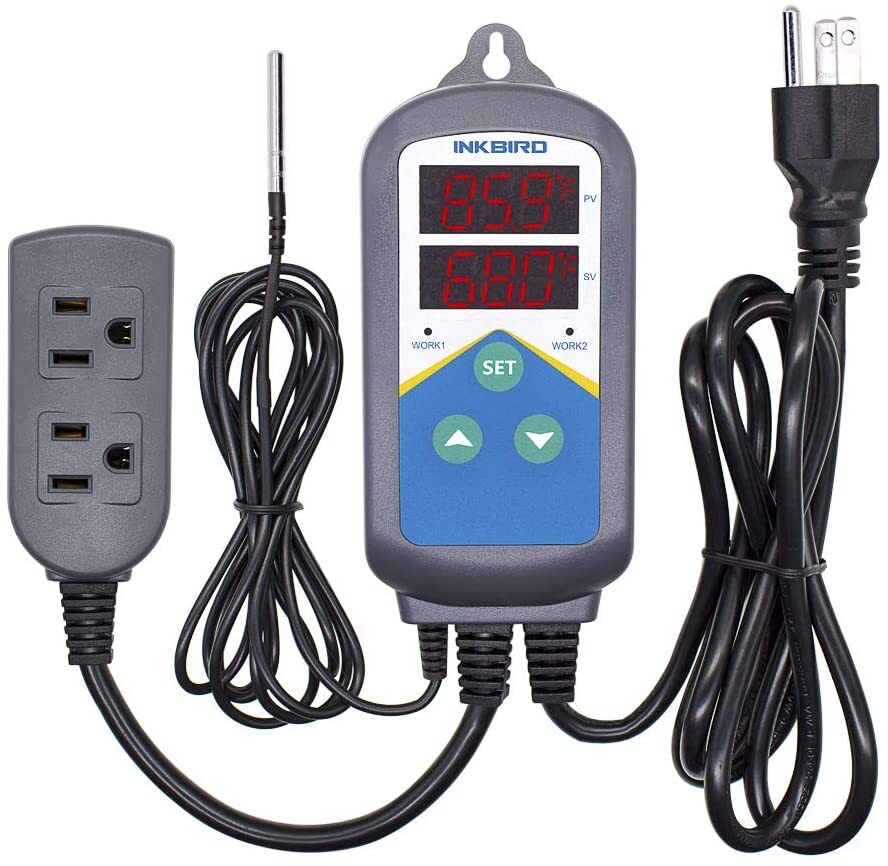 Inkbird Wired Digital Temperature Controller Heat Thermostat Hydroponics ITC306T