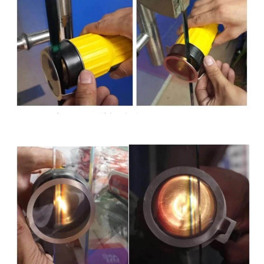 1pc Toughened Glass Detection Torch - Quick Identification LED Flashlight