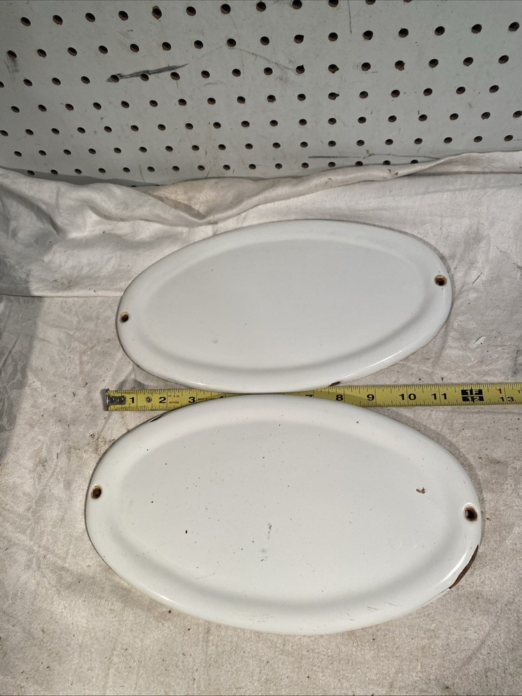 Stimpson Computing Scale Meat Scale Mercantile Porcelain Covers Oval Front Back