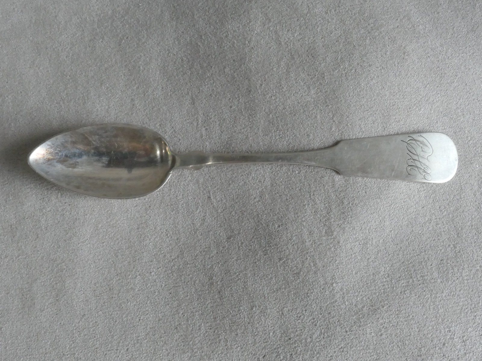 Two American Coin Silver Spoons FARRINGTON & HUNNEWELL Boston MA : 45.1g