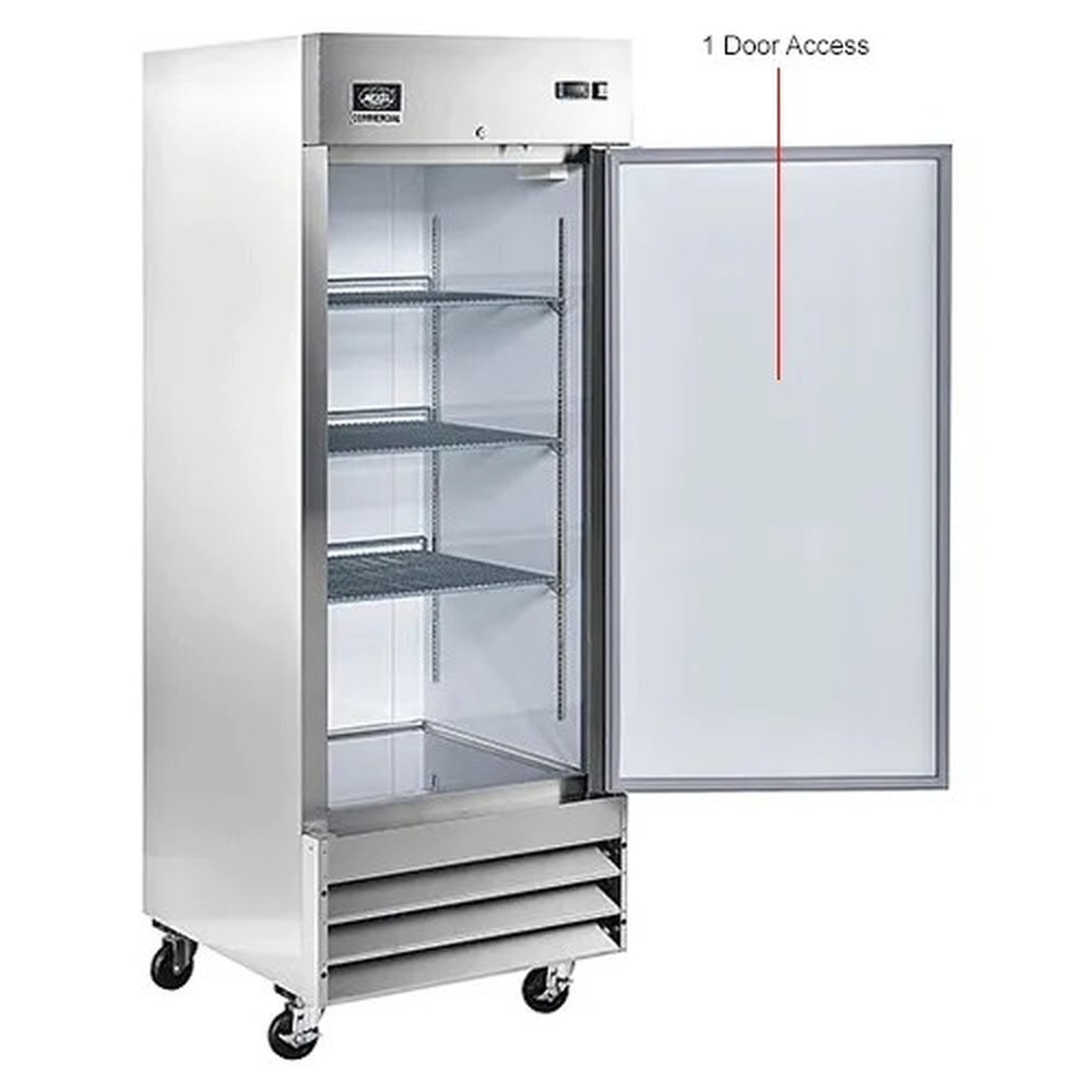 Nexel? Reach In Refrigerator, 1 Solid Door, 23 Cu. Ft.