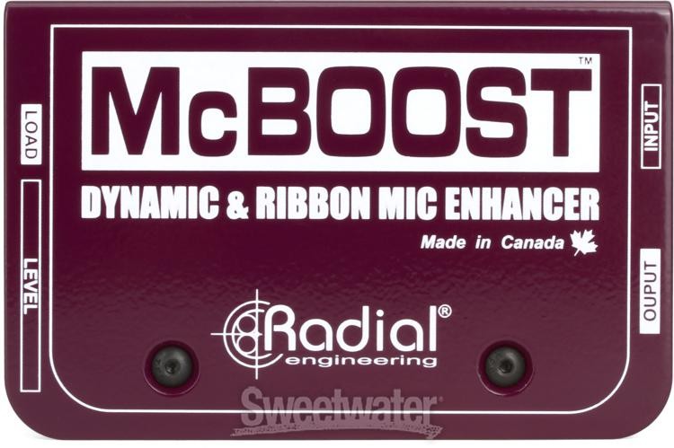 Radial McBoost 1-channel Active Mic Boost Direct Box