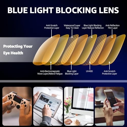 Trysee Rectangular Clip-On Flip-Up Blue Light 57 Millimeters C01 Orange