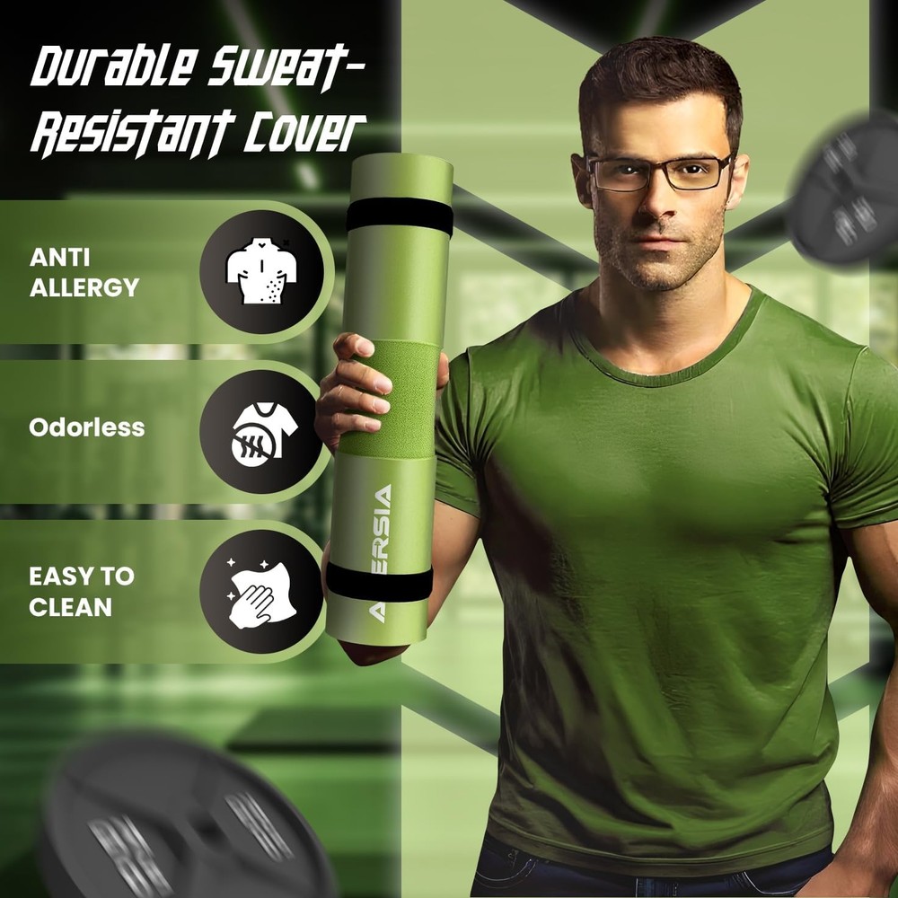 Barbell Pad for Squats & Hip Thrusts – 1.2” Extra-Thick High-Density Foam ?