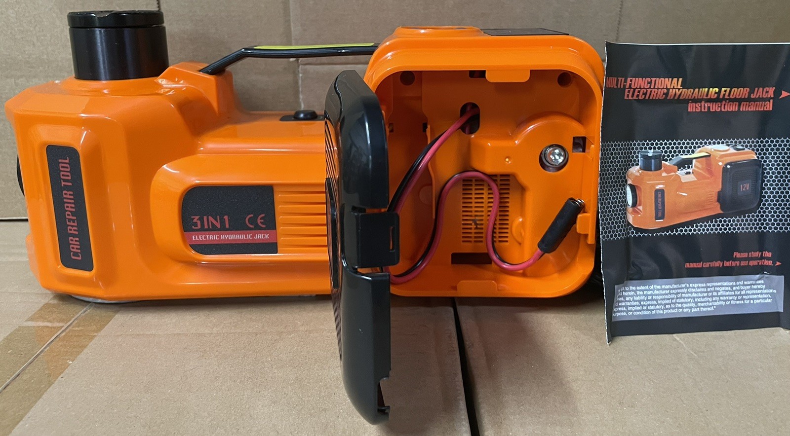 Electric Car Jack Kit 5Ton 12V Hydraulic Car Jack Lift for SUV MPV 3-in-1 LCD