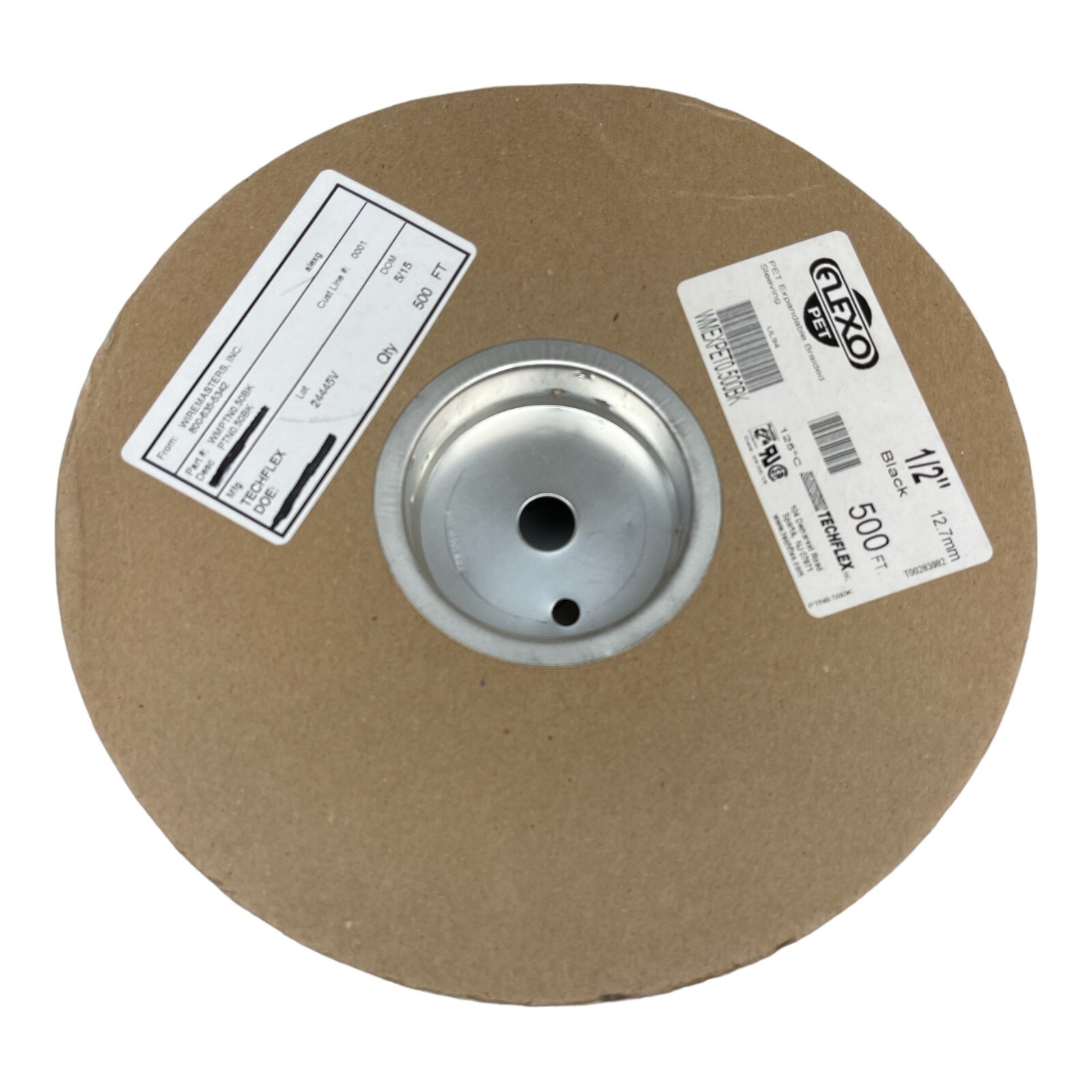 FLEXO PET WMEXPET0-500BK EXPANDABLE BRAIDED SLEEVING 500' REEL NEW/UNUSED