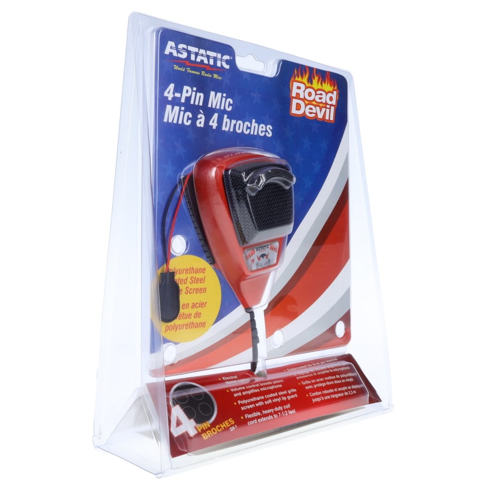 Astatic 302-10036 Mic Rd104e Red Devil Amp (30210036)
