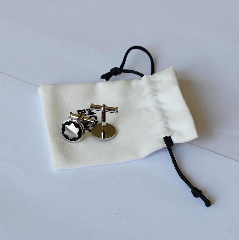 Montblanc Star Round Cufflinks,Stainless Steel Cufflinks,MB116661 No box