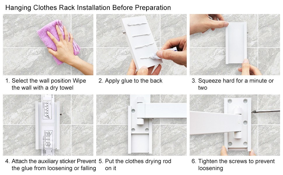 Clothes Drying Rack,Laundry Drying Rack Wall Mount, Space Saver Clothes
