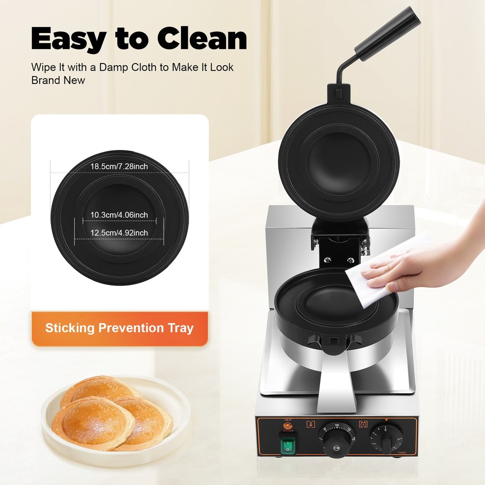 1KW Hamburger Maker Burger Machine Ice Cream Maker Panini Press Baking