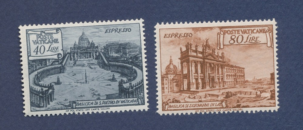 VATICAN - Scott E11-E12 - MNH -  Architecture --c