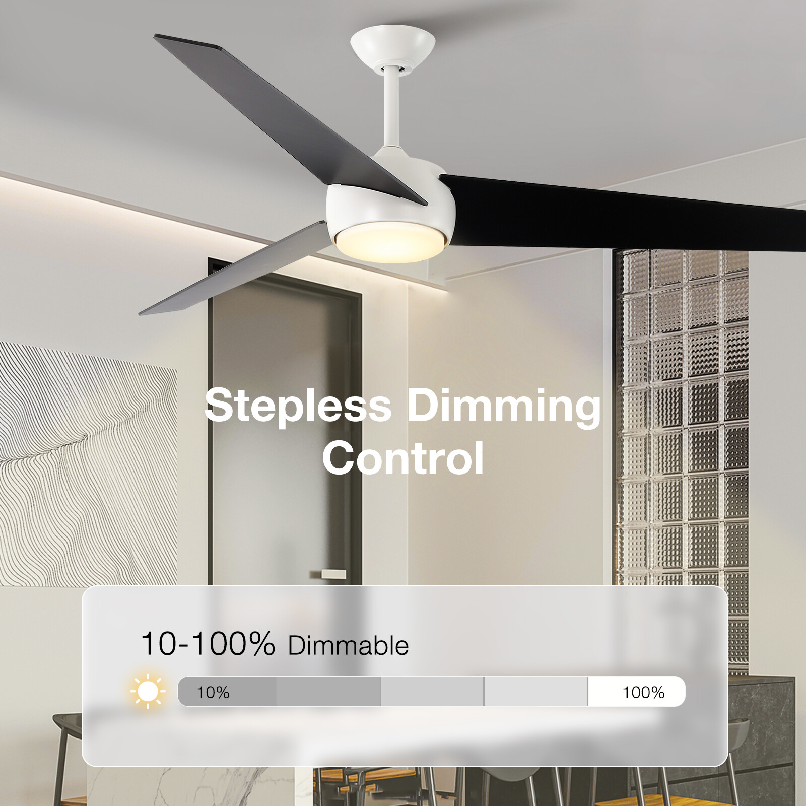 60inch Ceiling Fan With Light and Remote Control
