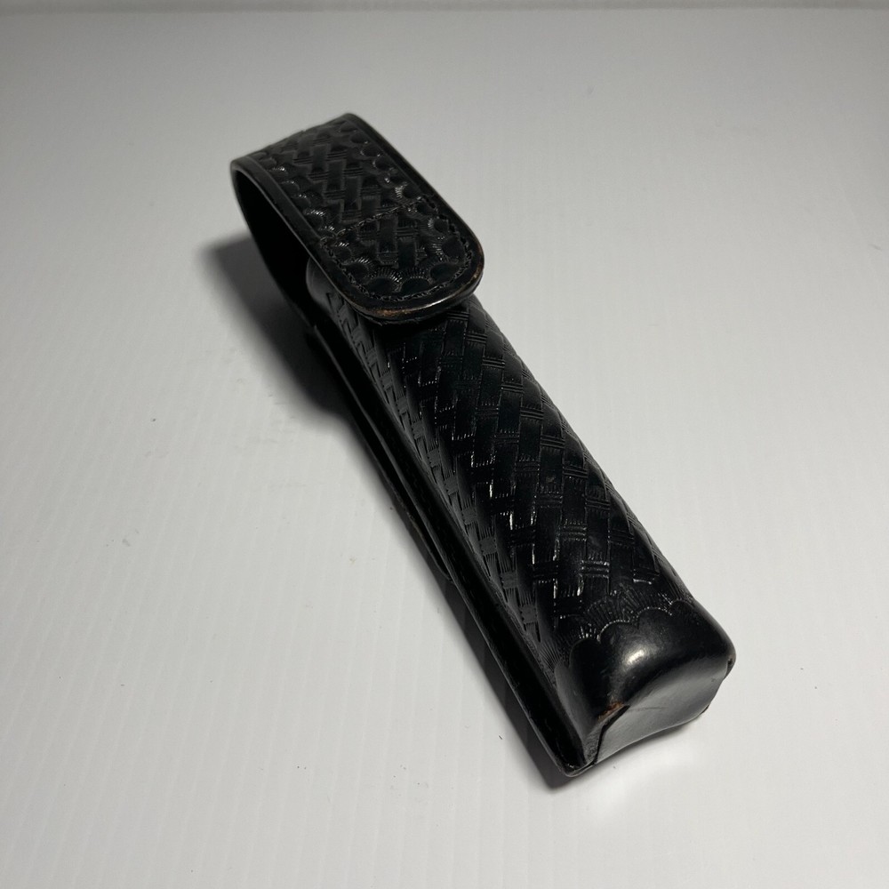 Mace Pepper Spray Flashlight Belt Holster Leather Security Tactical