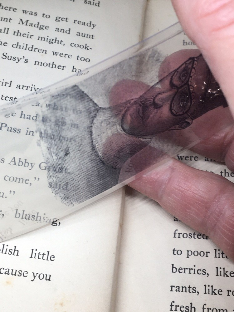 Fabulous Old Antique Steampunk Image Translucent Floating Laminated Bookmark
