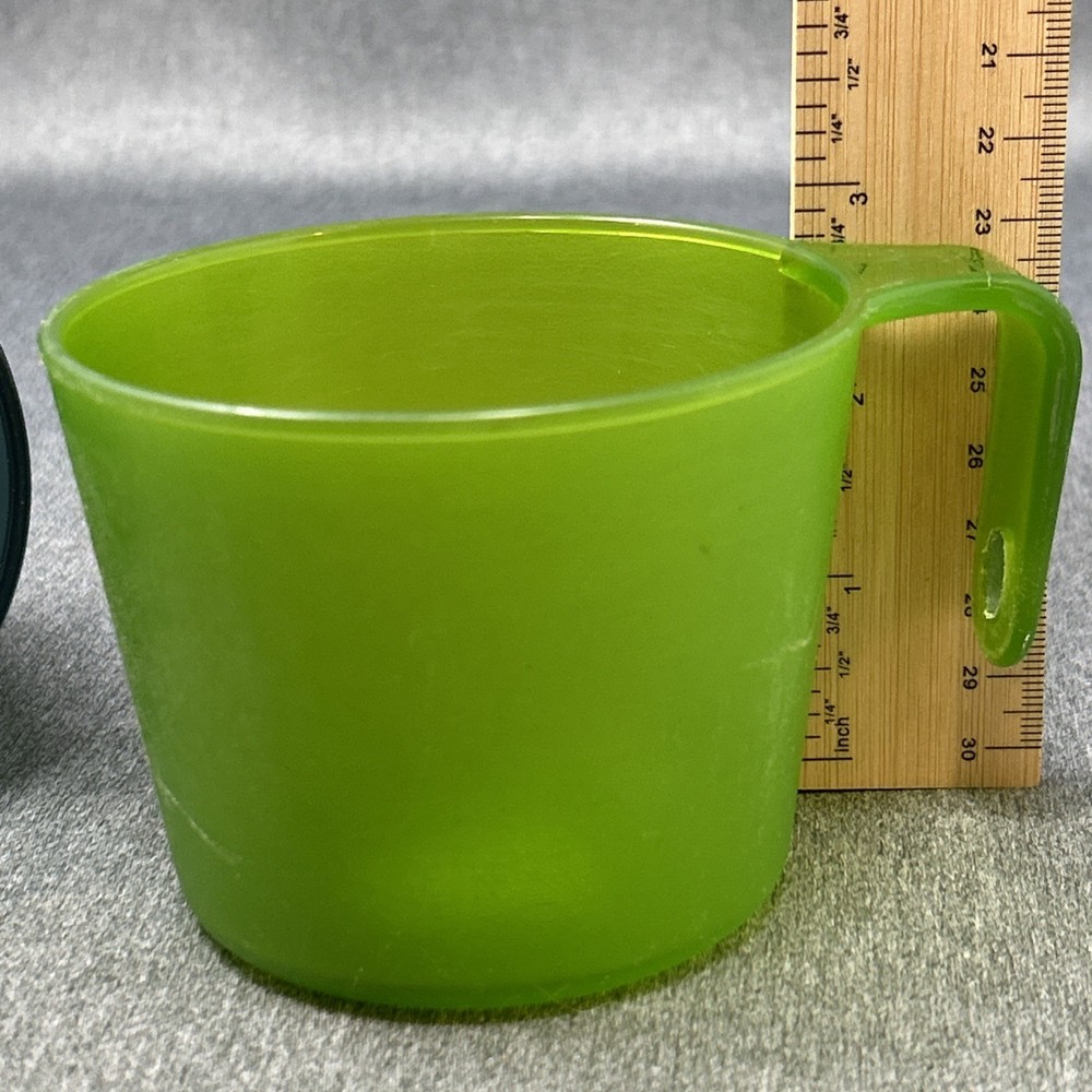 REI Co-op Campware Cup Green & Navy Blue Backpacking Stackable Cups Easy Travel