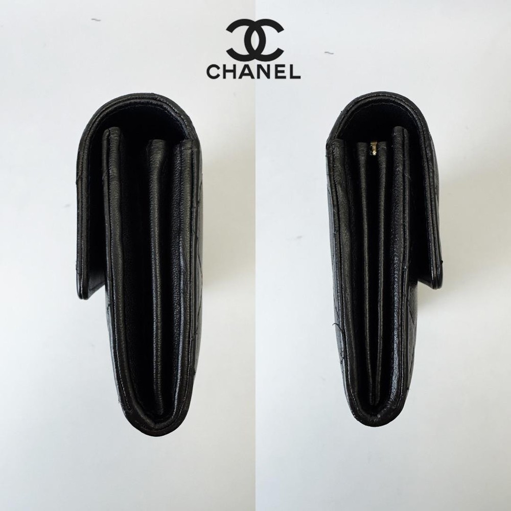 Authentic CHANEL 19 DIX-NEUF Flap Long Wallet