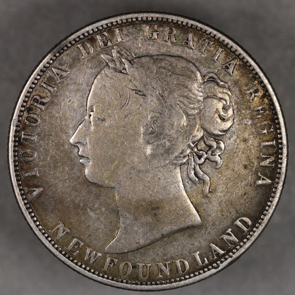1874 Newfoundland Silver 50 Cents