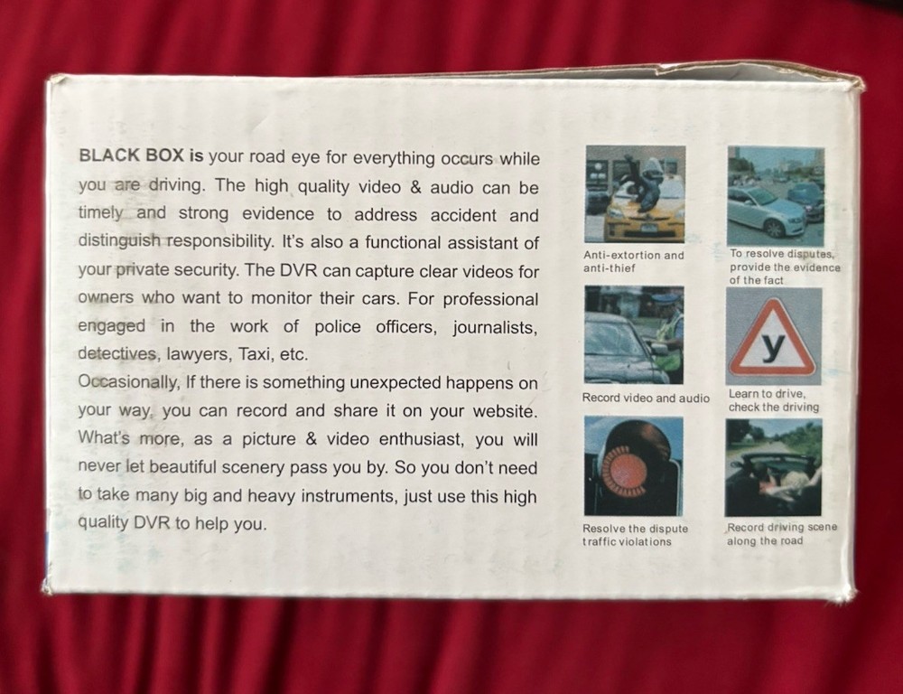 Vehicle Blackbox DVR Full HD 1080