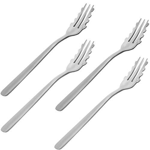for-Ghetti Spaghetti Fork (Set of 4) Large (Pack 4), Silver