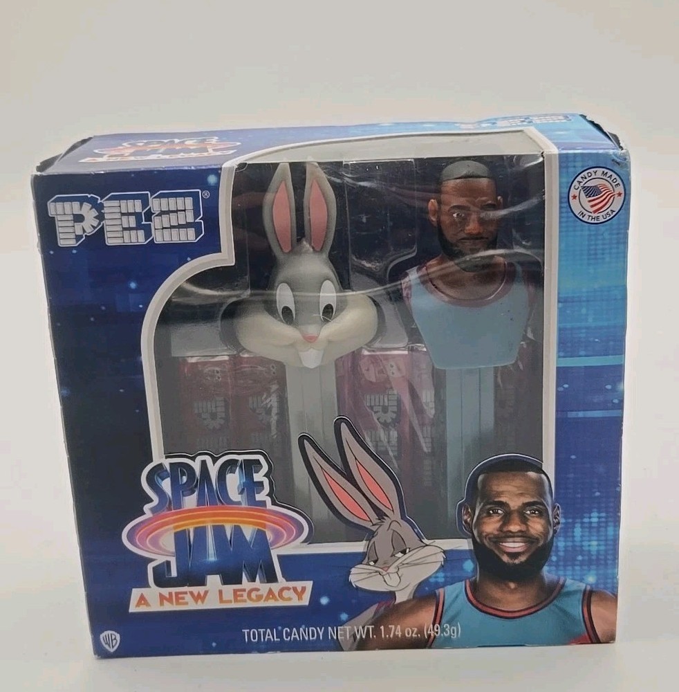 PEZ Candy Space Jam Bugs Bunny & Lebron James Dispensers