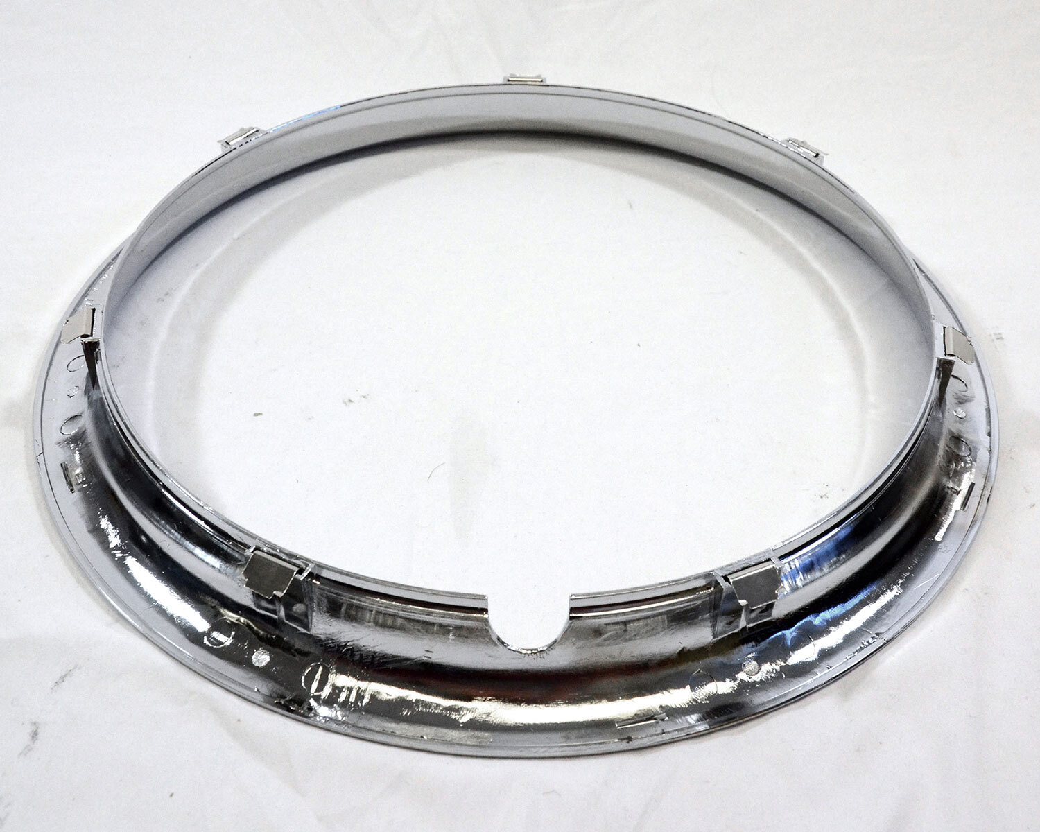 Set of 4 15" CHROME WHEEL TRIM RINGS Beauty Rims Ring Glamour Band for Steel Rim
