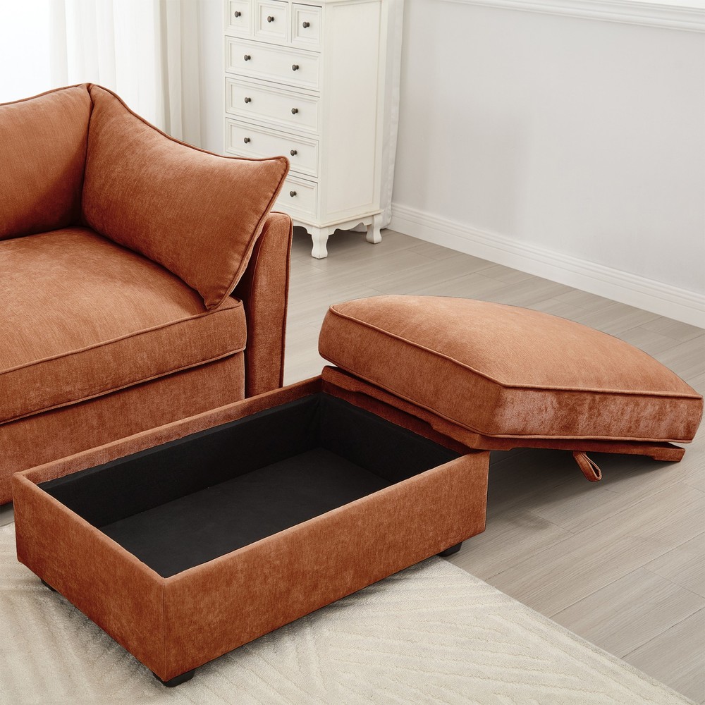 Sofa LSF Velvet-Orange