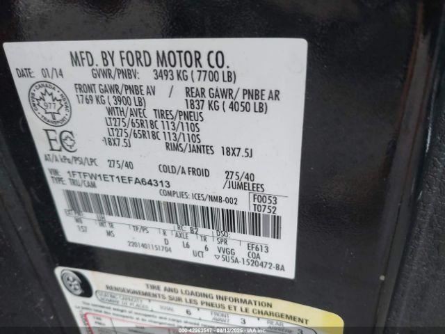 F150 2014 Glove Box 4801465