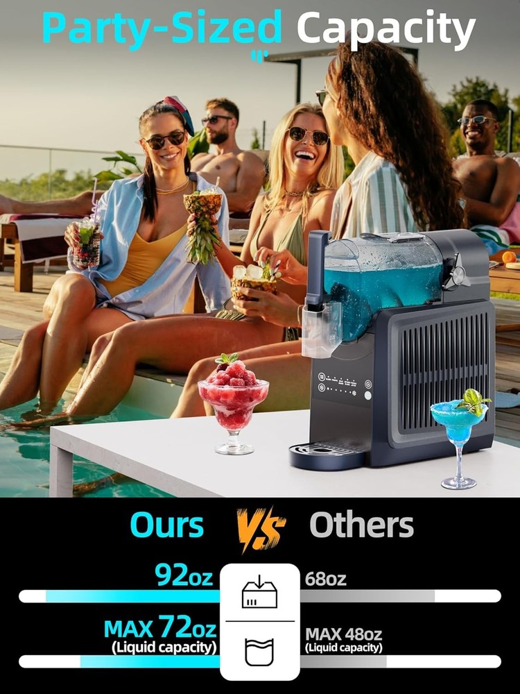 NEW Home Slushie Machine, 5 Preset Programs, Auto-Clean , Suitable for Smoothies