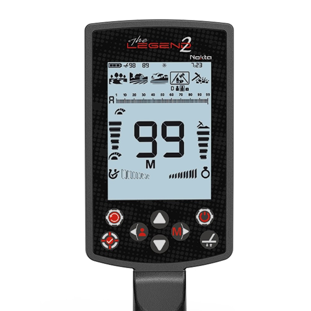 Nokta Legend 2 Metal Detector + Accupoint Pinpointer, Backpack, Digger, Pouch