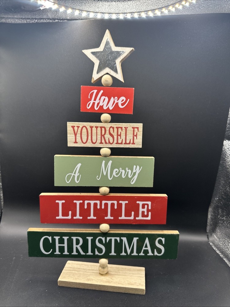 wood christmas tree